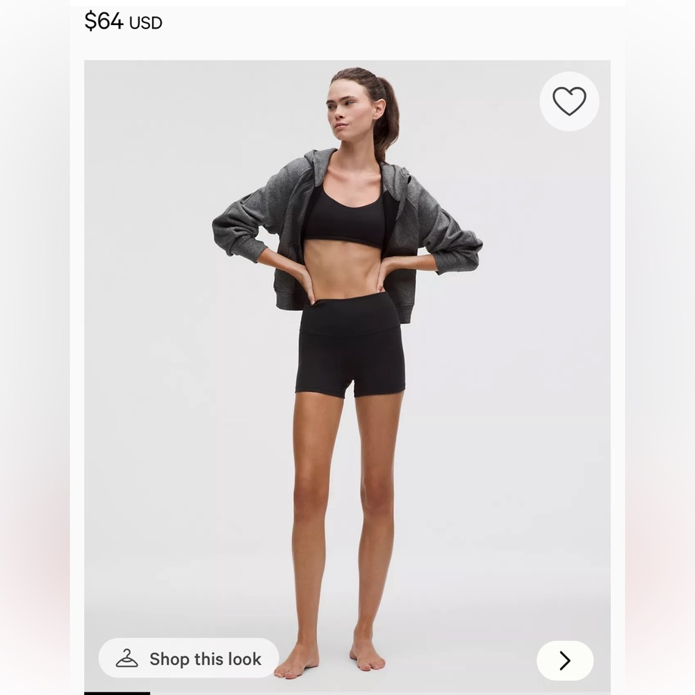 Lululemon Align High Rise 4” Short (Ribbed)